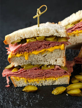 Classic New York deli sandwich